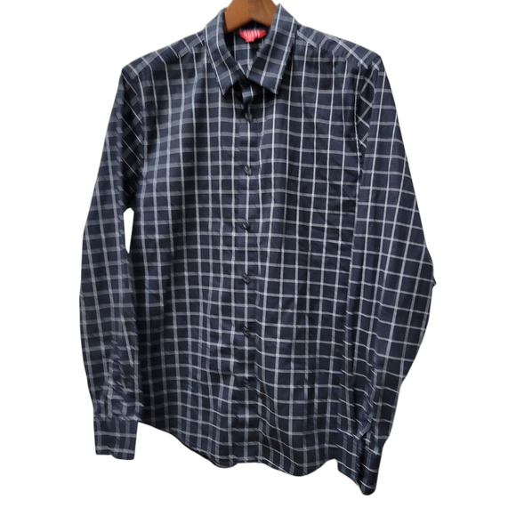 Guess Men's Geometric Button-Up Long-Sleeves Shirt Medium Excellent Condition - Picture 2 of 8